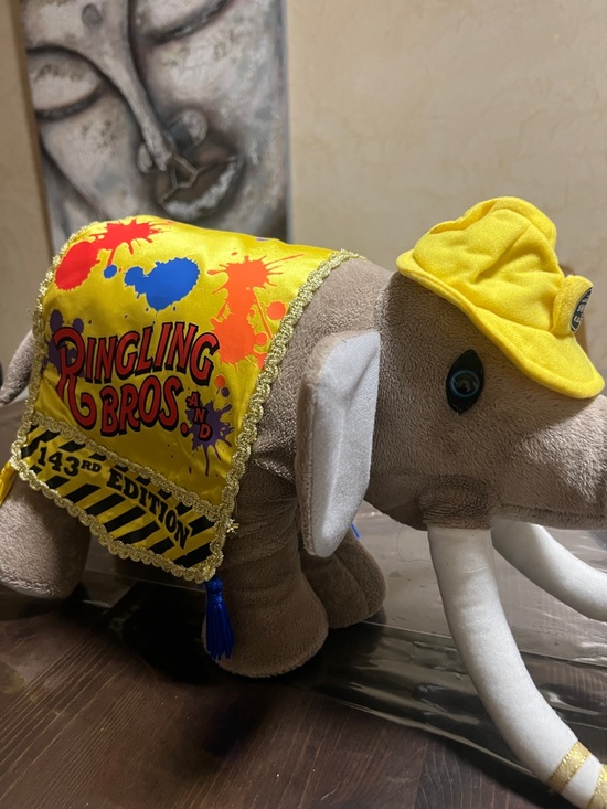 Ringling Brothers Other - Vintage Ringling Bros & Barnum Bailey Circus 143rd Edition Elephant Plush 2001